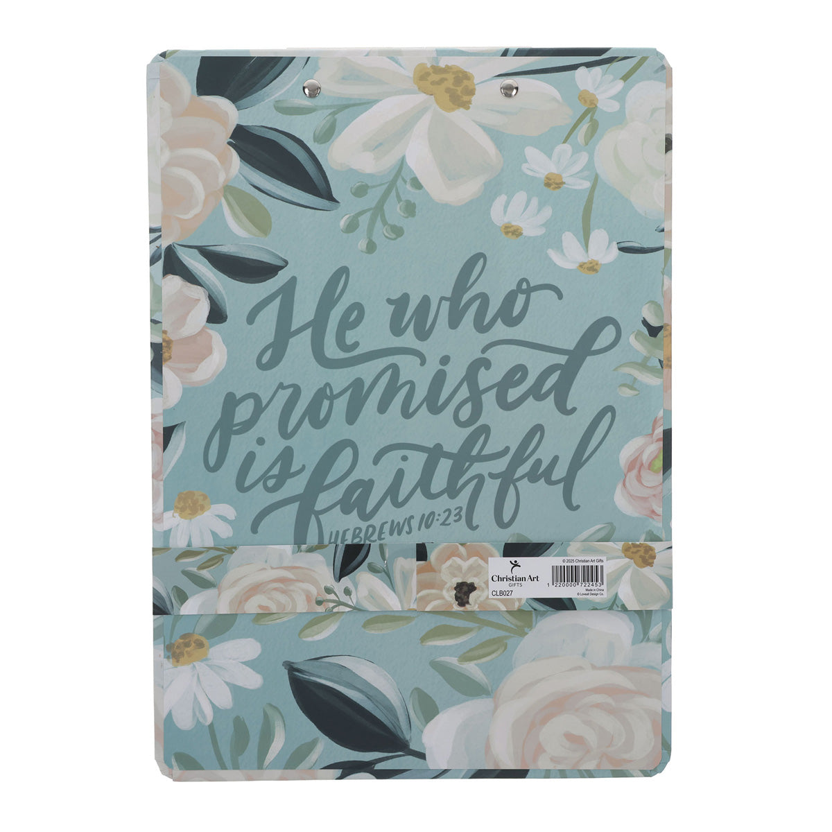 He Who Promised Is Faithful Clipboard with Notepad