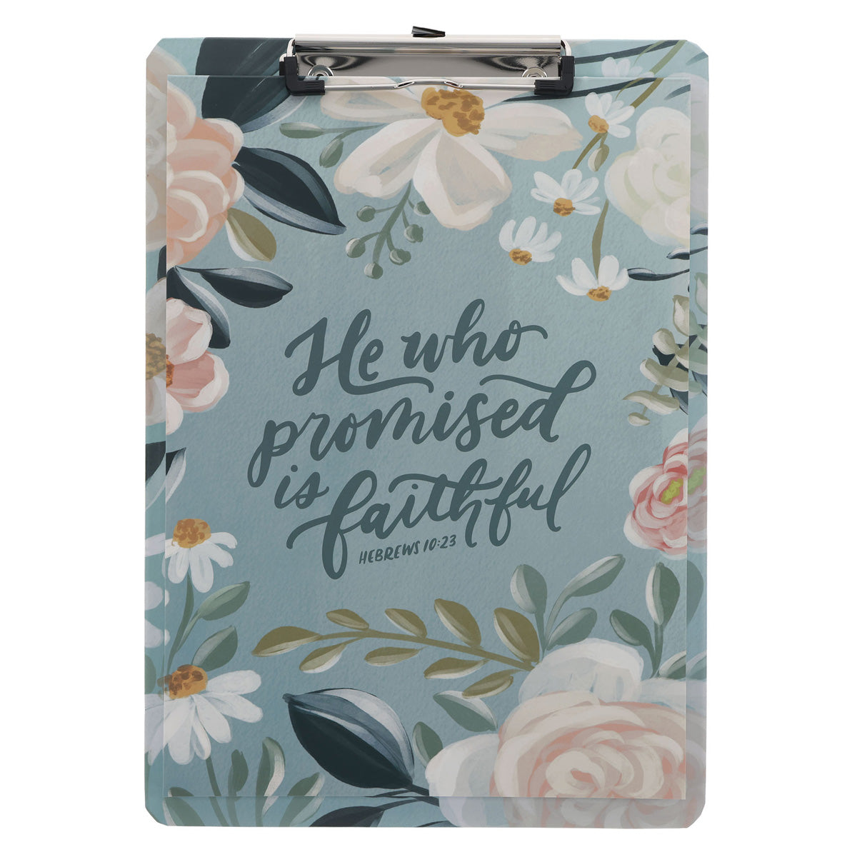 He Who Promised Is Faithful Clipboard with Notepad