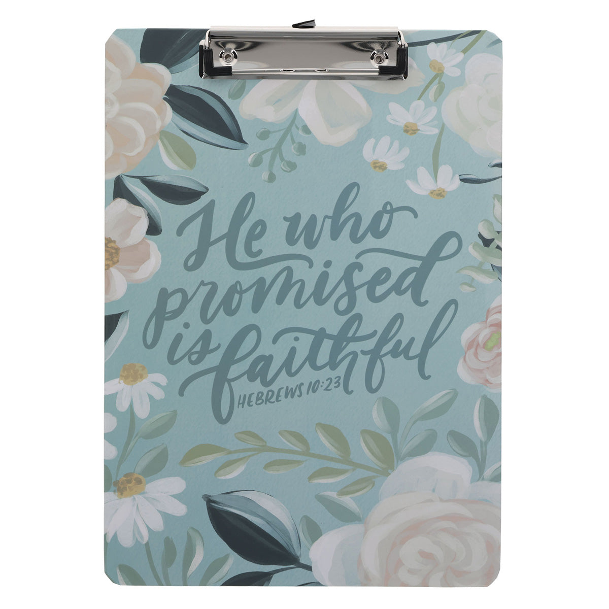 He Who Promised Is Faithful Clipboard with Notepad