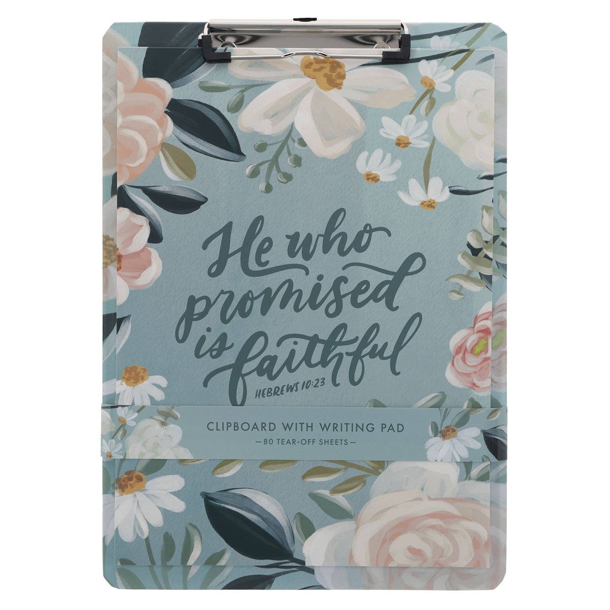 He Who Promised Is Faithful Clipboard with Notepad