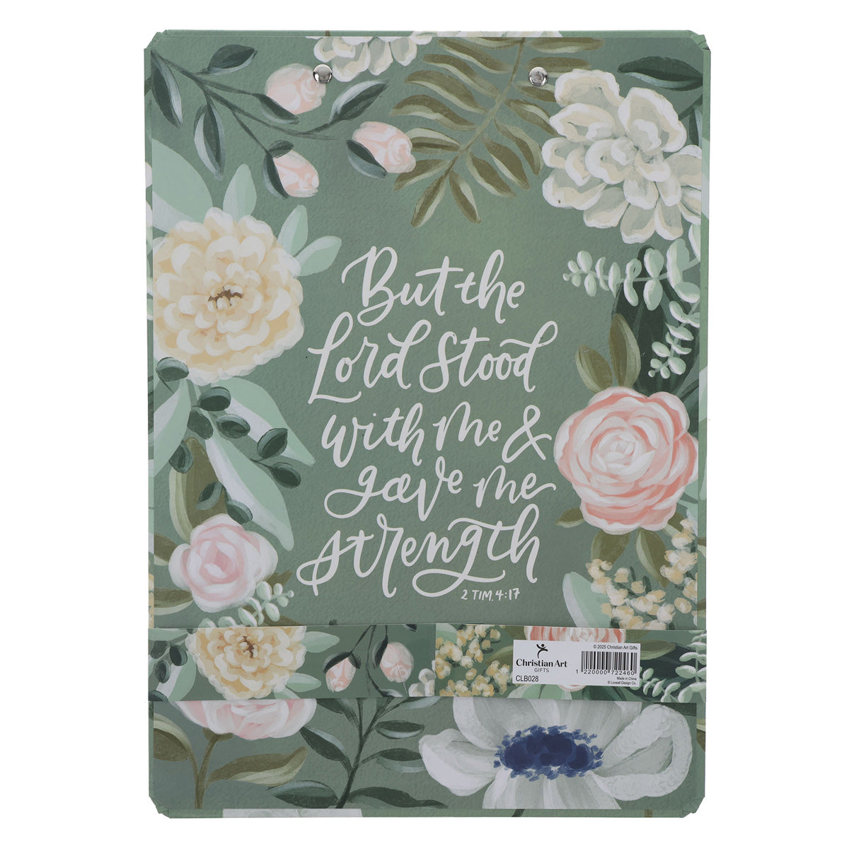 But the Lord Stood with Me and Gave me Strength Clipboard with Notepad