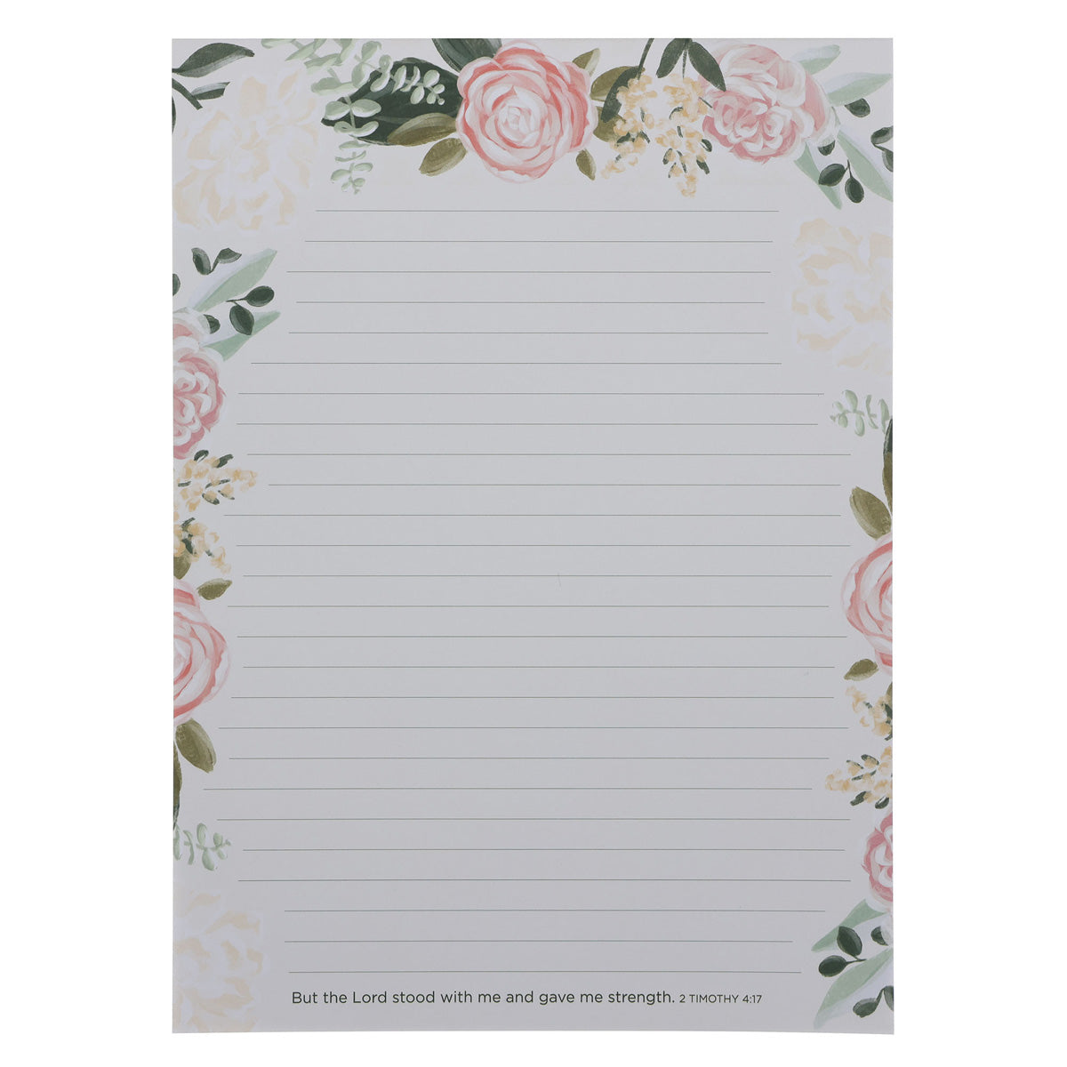 But the Lord Stood with Me and Gave me Strength Clipboard with Notepad