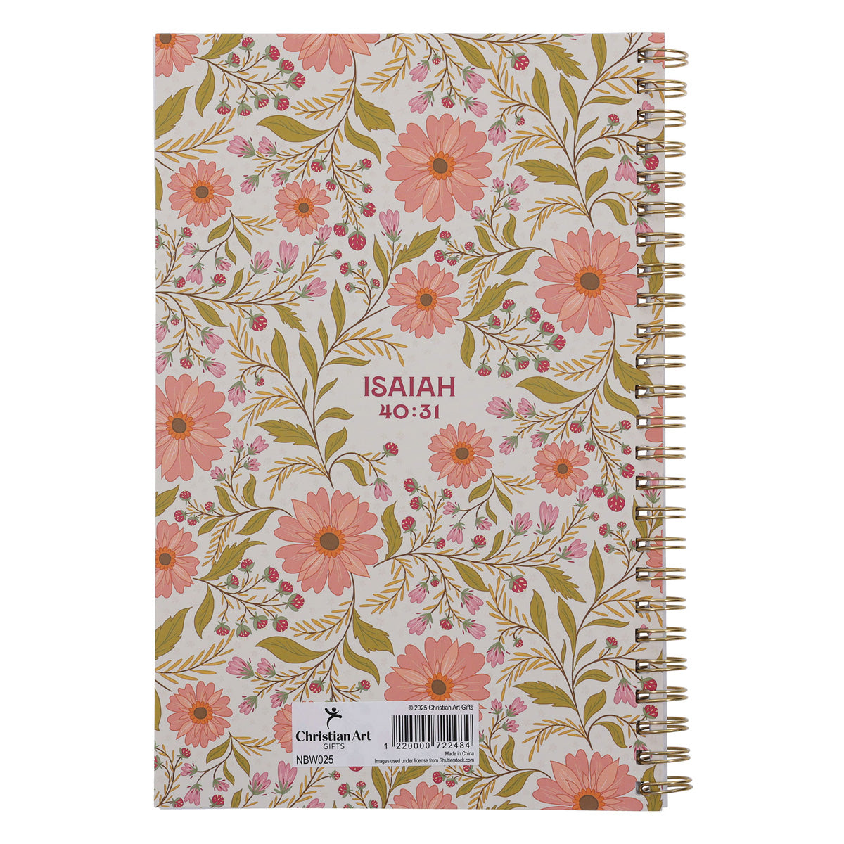 Those Who Trust in the Lord Will Renew Their Strength Wirebound Notebook with PVC Cover