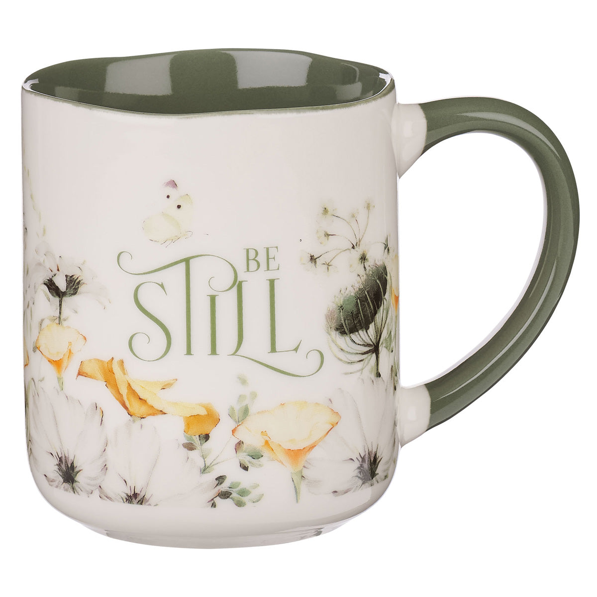 Love, Hope, Pray, Be Still Four-Piece Ceramic Mug Set