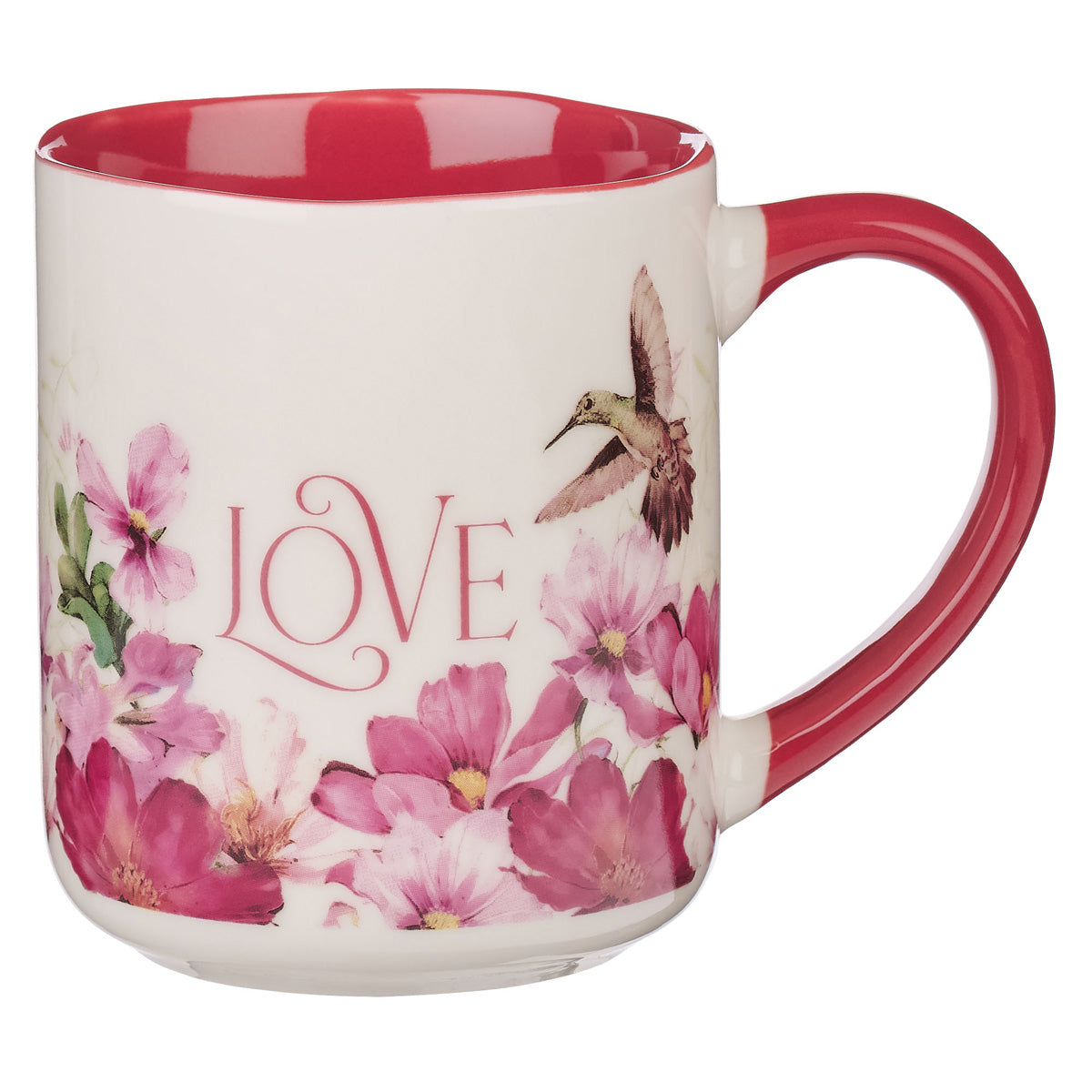 Love, Hope, Pray, Be Still Four-Piece Ceramic Mug Set