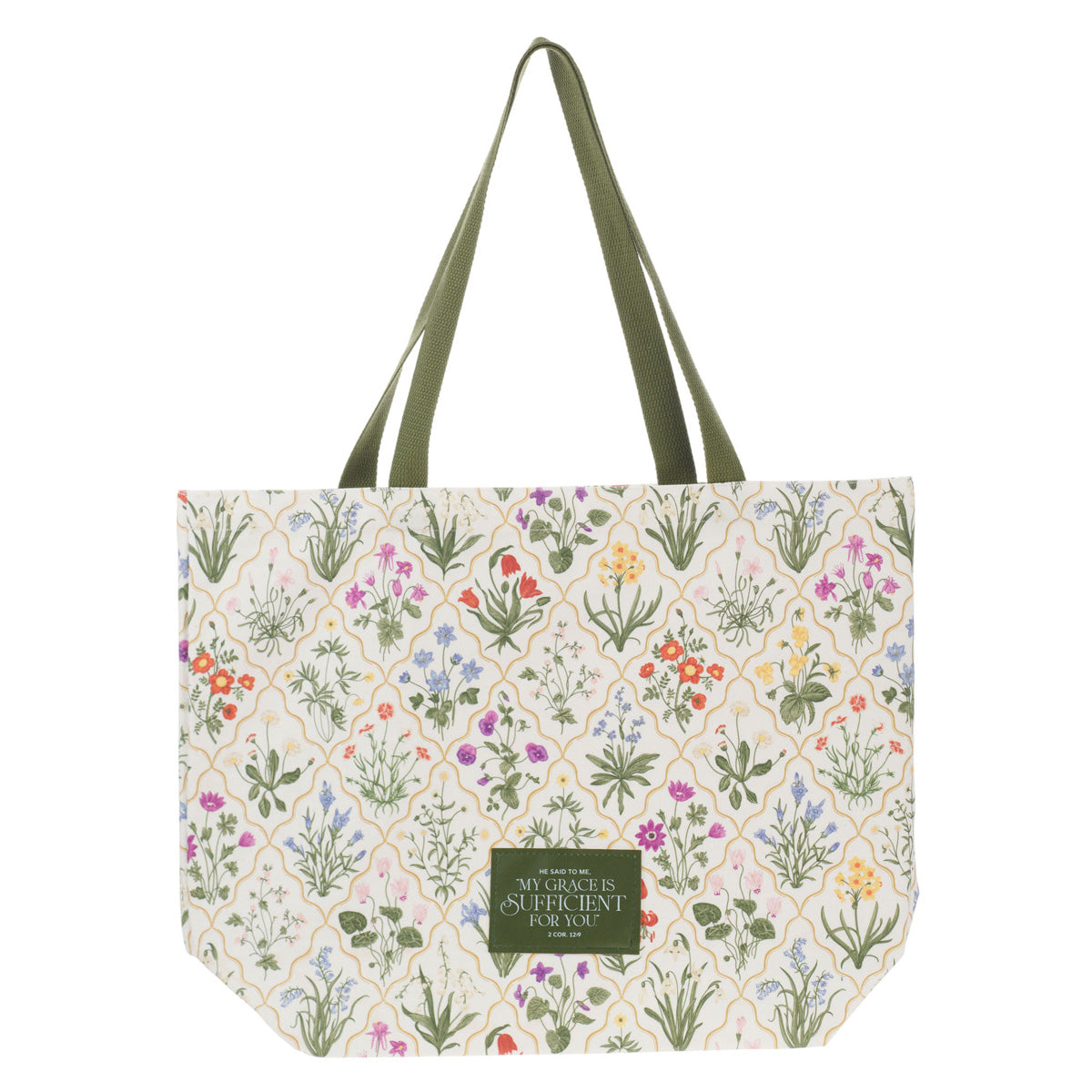 My Grace Is Sufficient for You Canvas Tote Bag