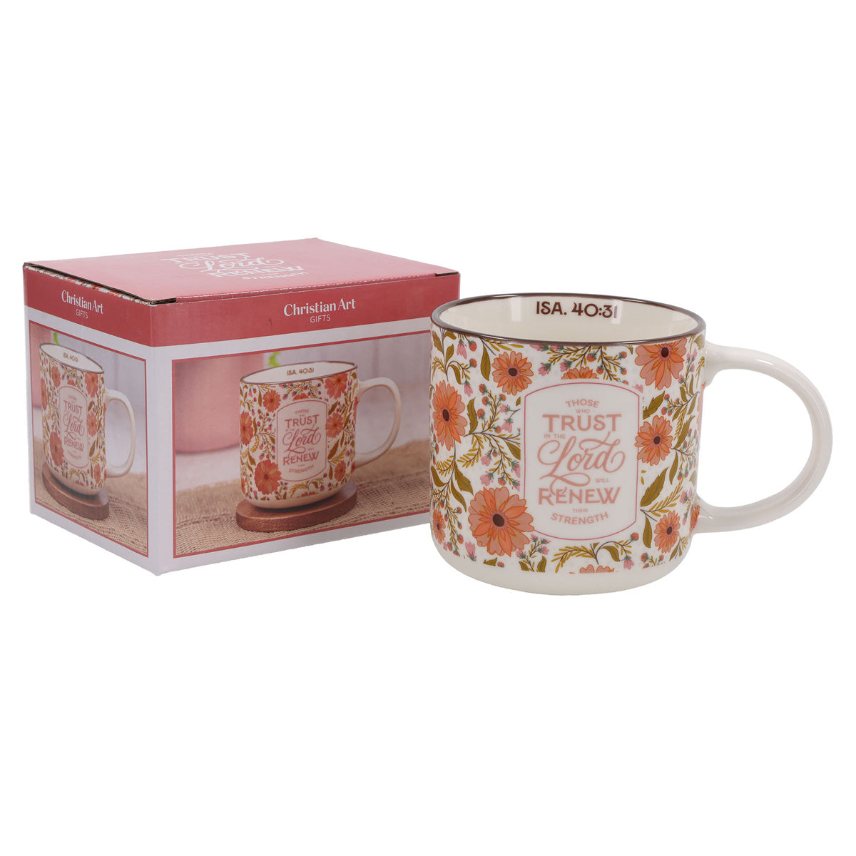 Those Who Trust in the Lord Floral Ceramic Mug