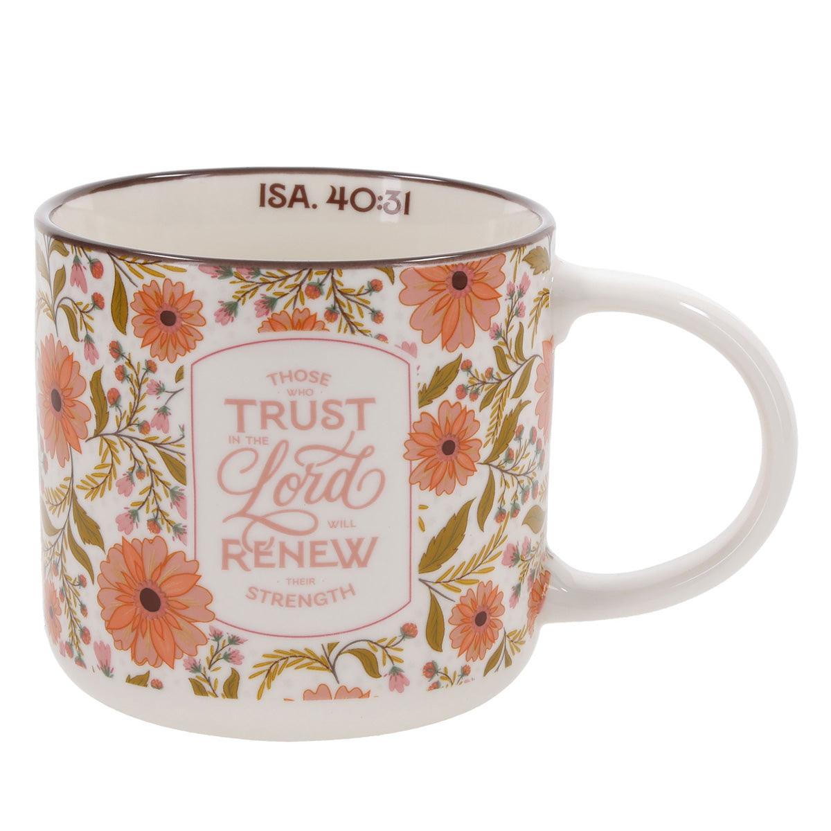 Those Who Trust in the Lord Floral Ceramic Mug