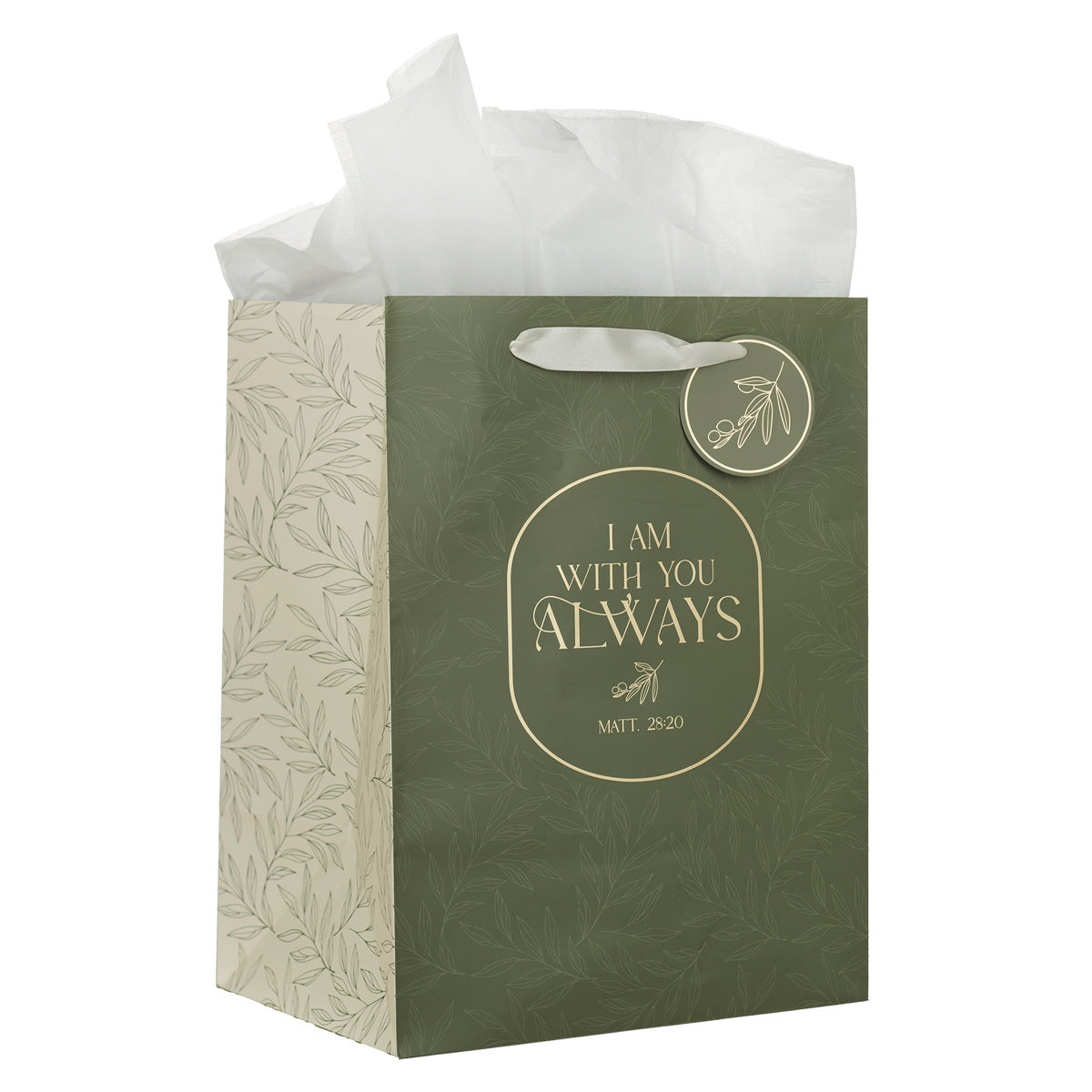 I Am with You Always Portrait Gift Bag with Gift Tag