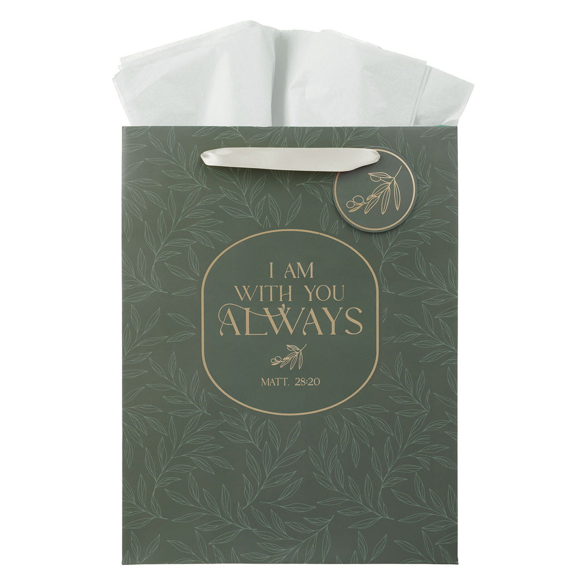 I Am with You Always Portrait Gift Bag with Gift Tag