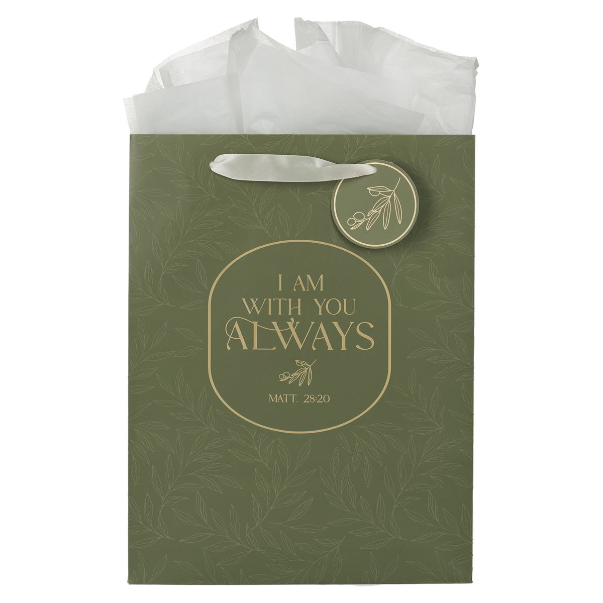 I Am with You Always Portrait Gift Bag with Gift Tag