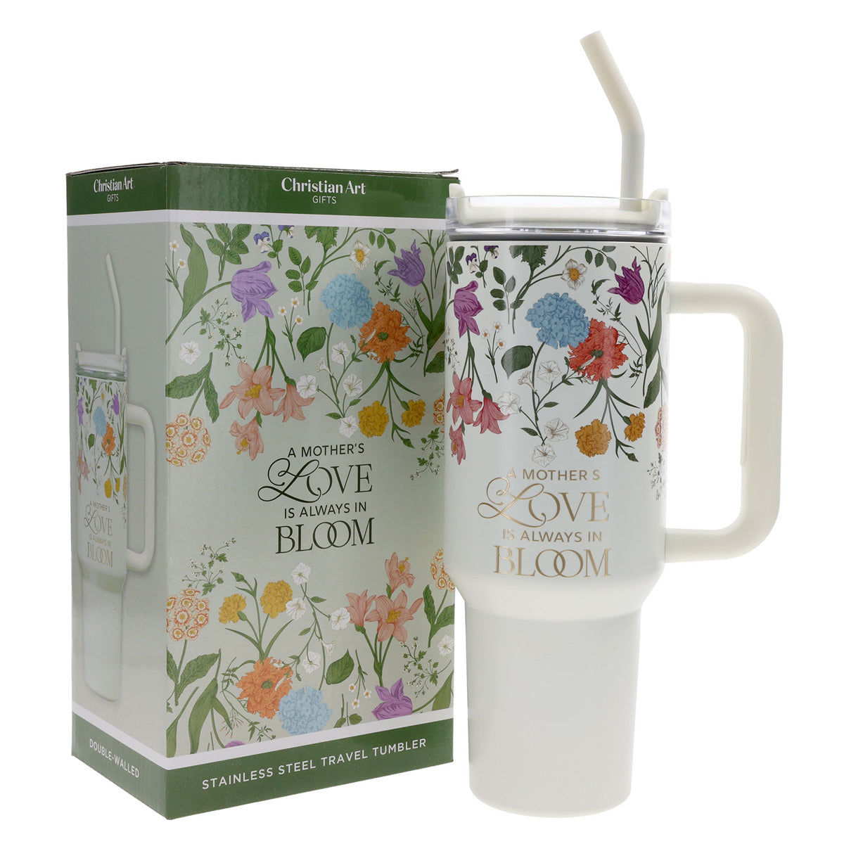 Travel Mug - A Mother's Love Is Always in Bloom (Stainless Steel, Large)