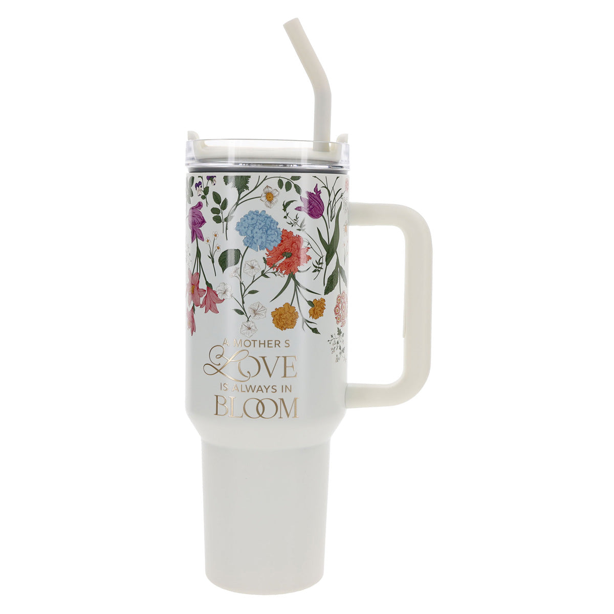 Travel Mug - A Mother's Love Is Always in Bloom (Stainless Steel, Large)
