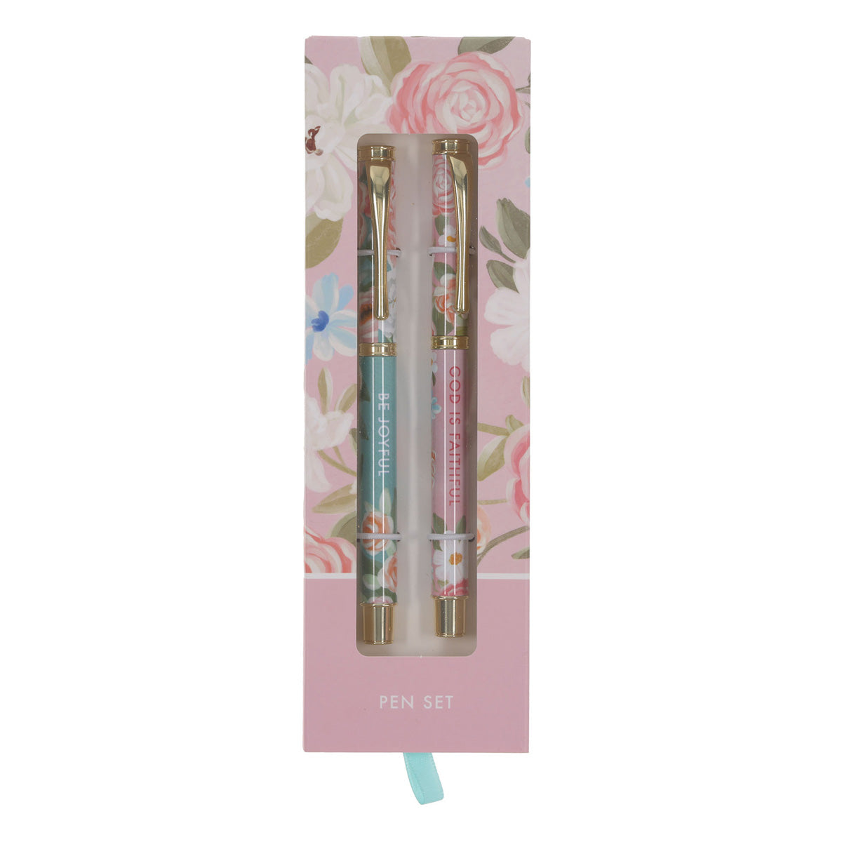Be Joyful, God Is Faithful Two-Piece Pen Set with Black Ink