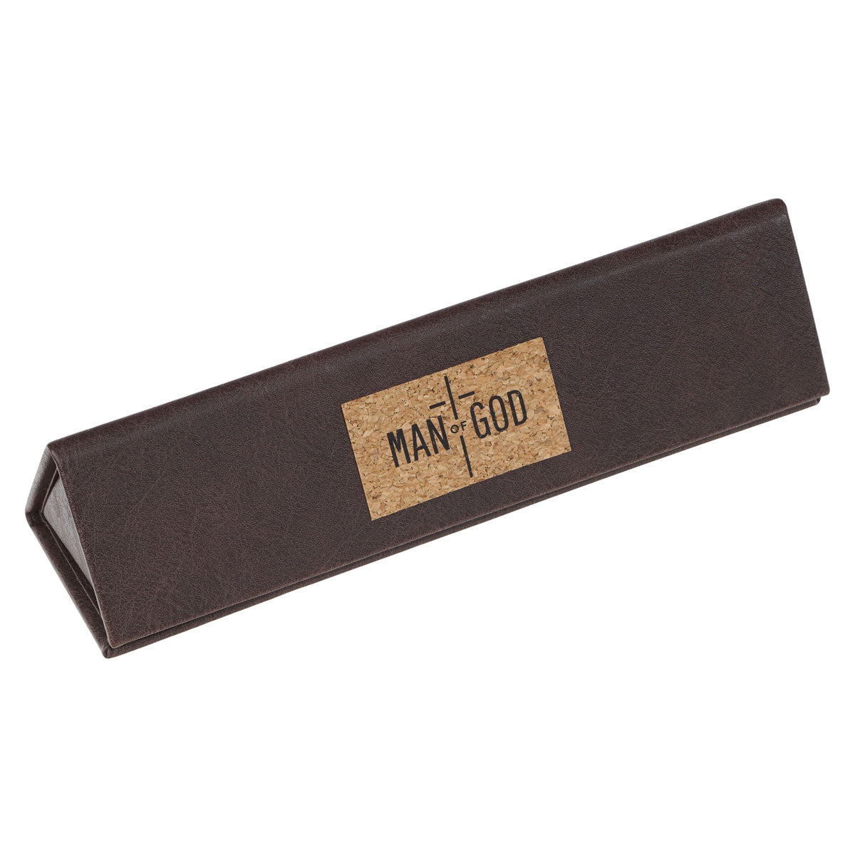 Man of God Pen in Brown Faux Leather Gift Box