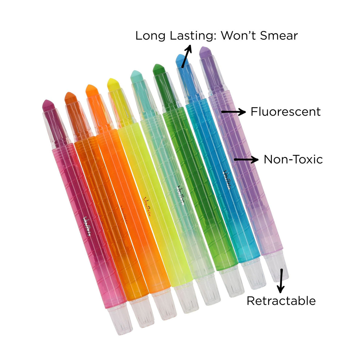 Veritas Twist-Up Eight-Piece Highlighter Set