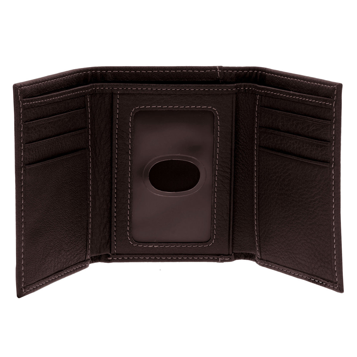 Celtic Cross Brown Genuine Leather Wallet