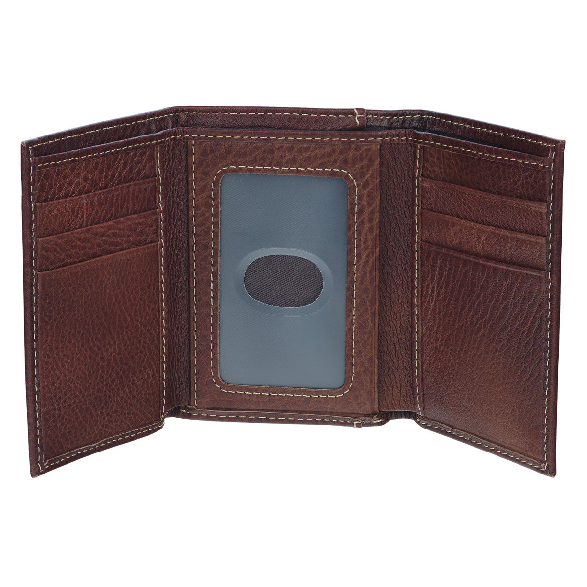 Celtic Cross Brown Genuine Leather Wallet