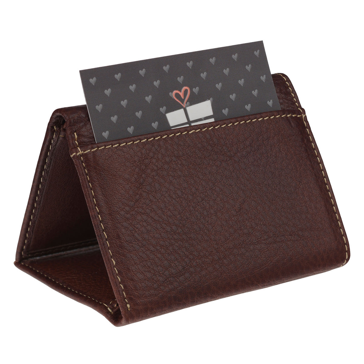Celtic Cross Brown Genuine Leather Wallet