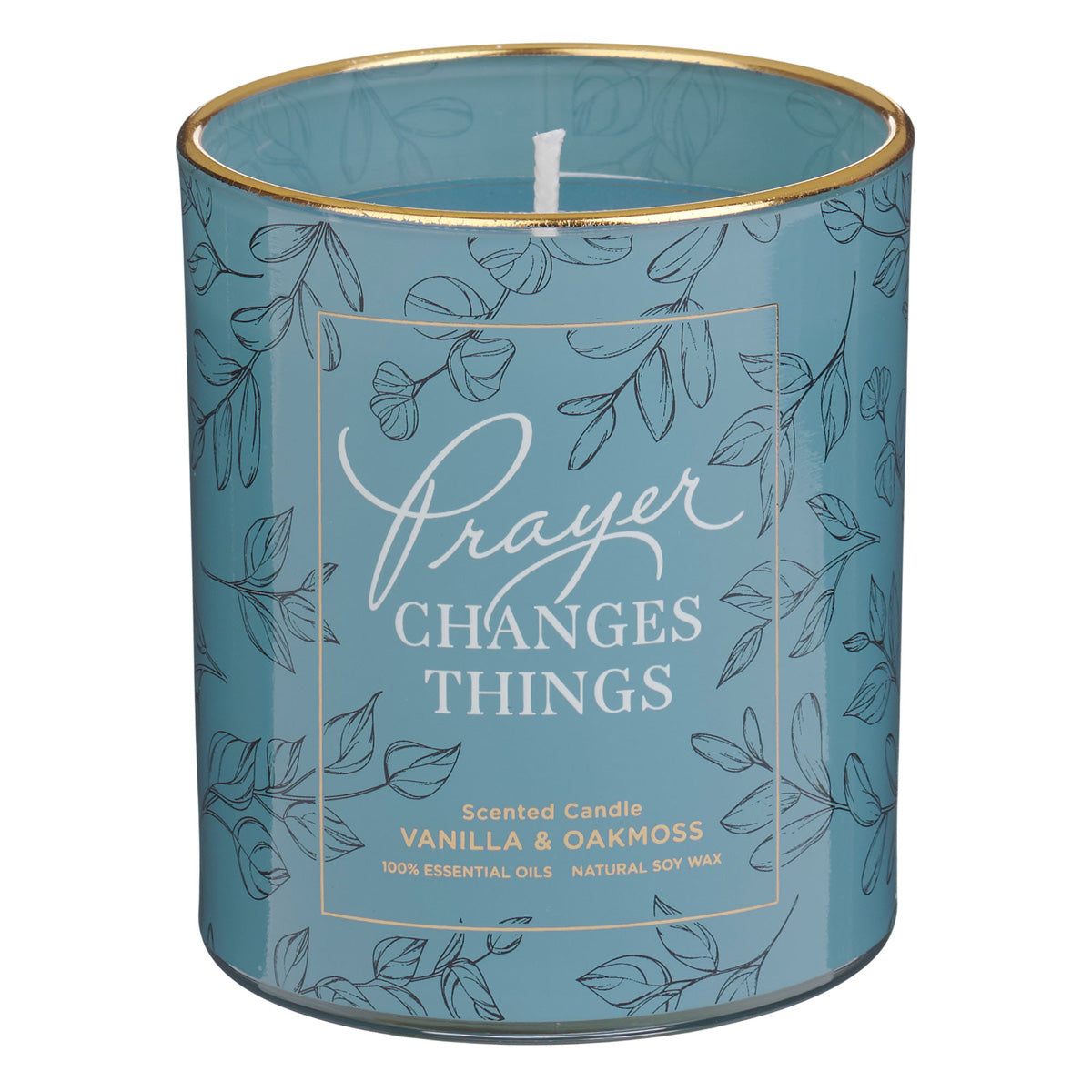 Prayer Changes Things Vanilla and Oakmoss Scented Candle