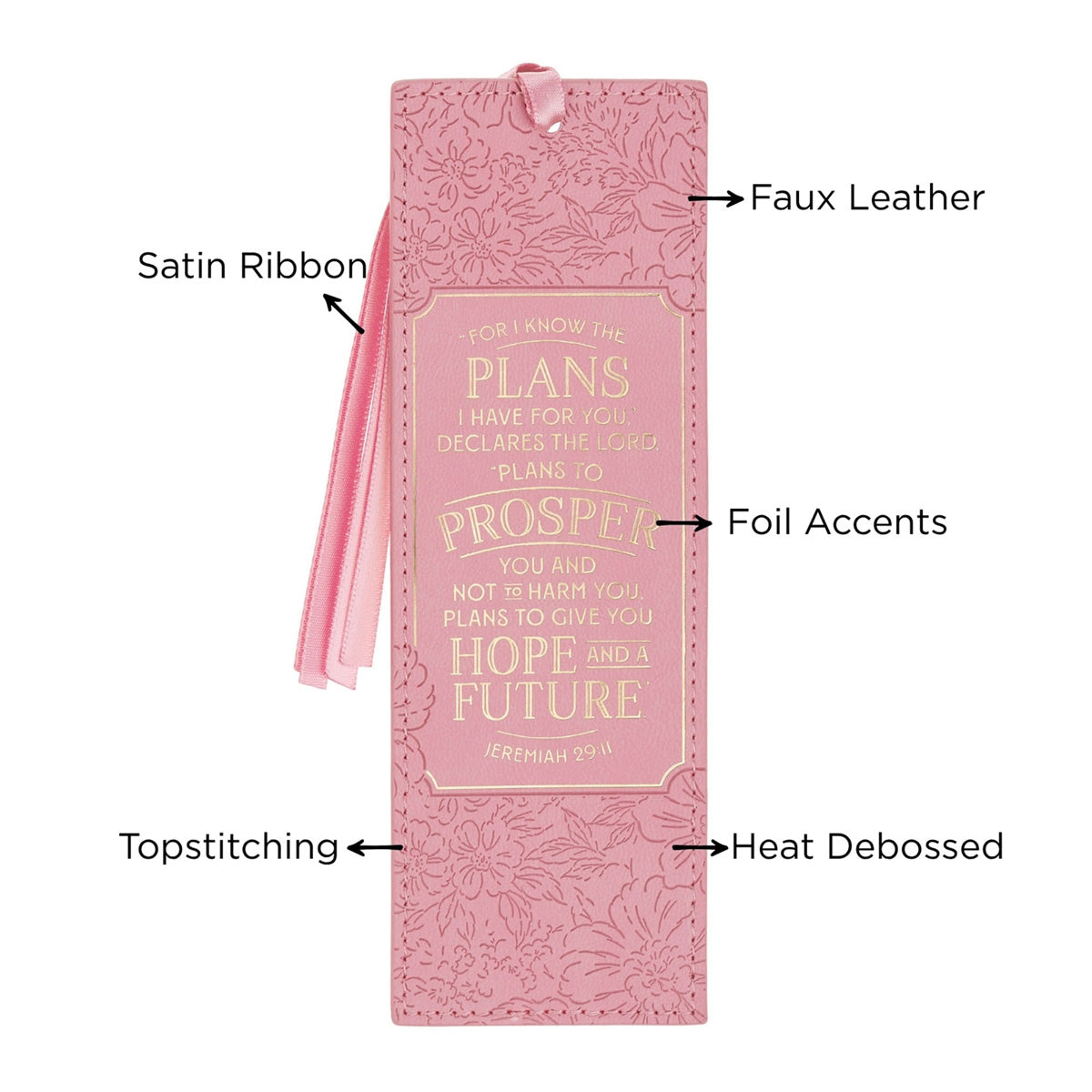 Hope and a Future Faux Leather Bookmark
