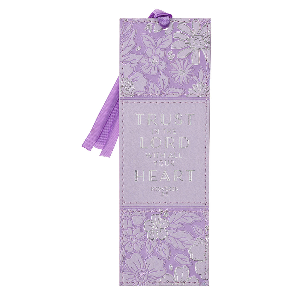 Trust in the Lord with All Your Heart Faux Leather Bookmark