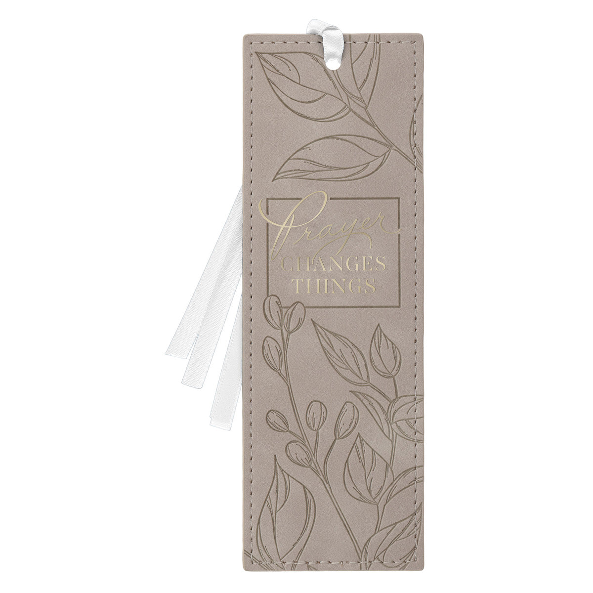 Prayer Changes Things Faux Leather Bookmark