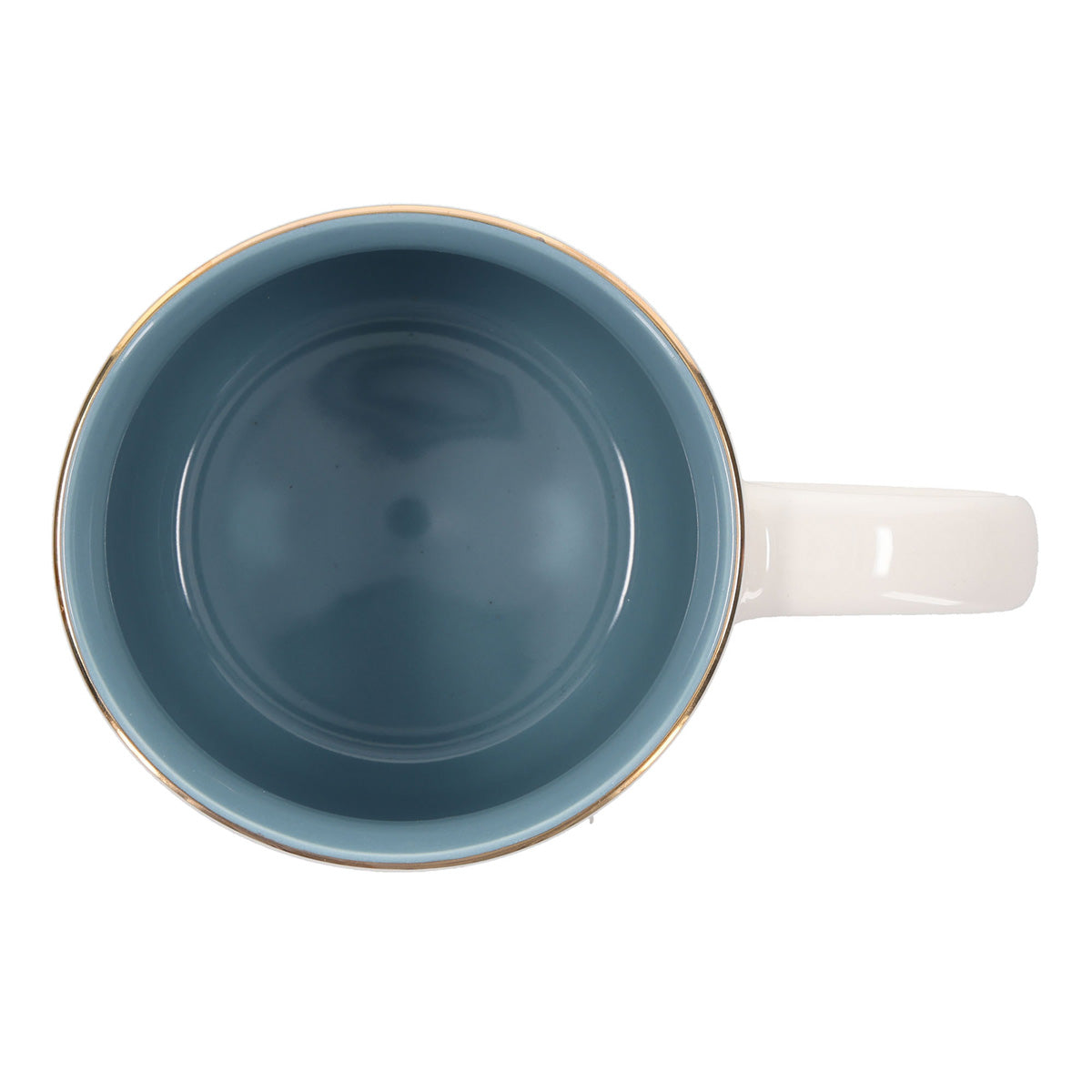 Pray More Worry Less Ceramic Mug with Blue Interior
