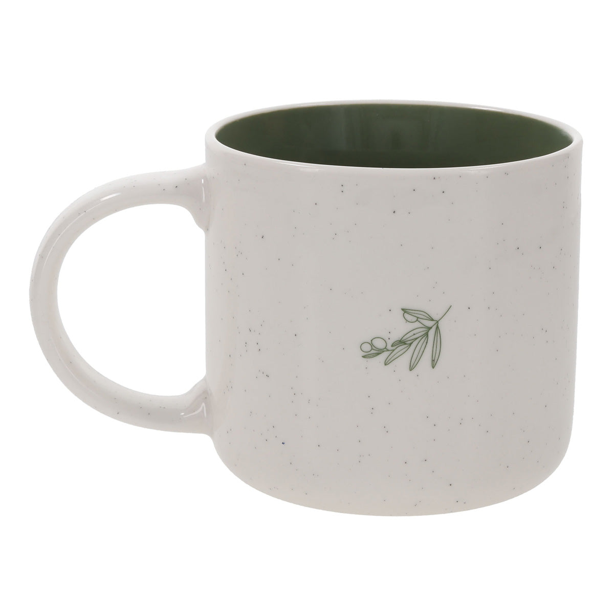 I Am with You Always Ceramic Mug with Green Interior