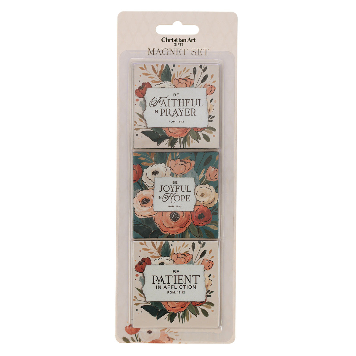 Joyful Patient Faithful Three-Piece Magnetic Set