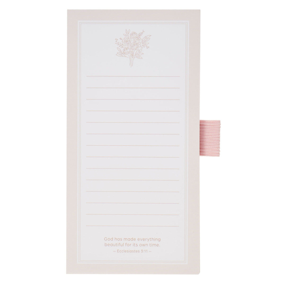 God Has Made Everything Beautiful for Its Own Time Magnetic Notepad with Pen