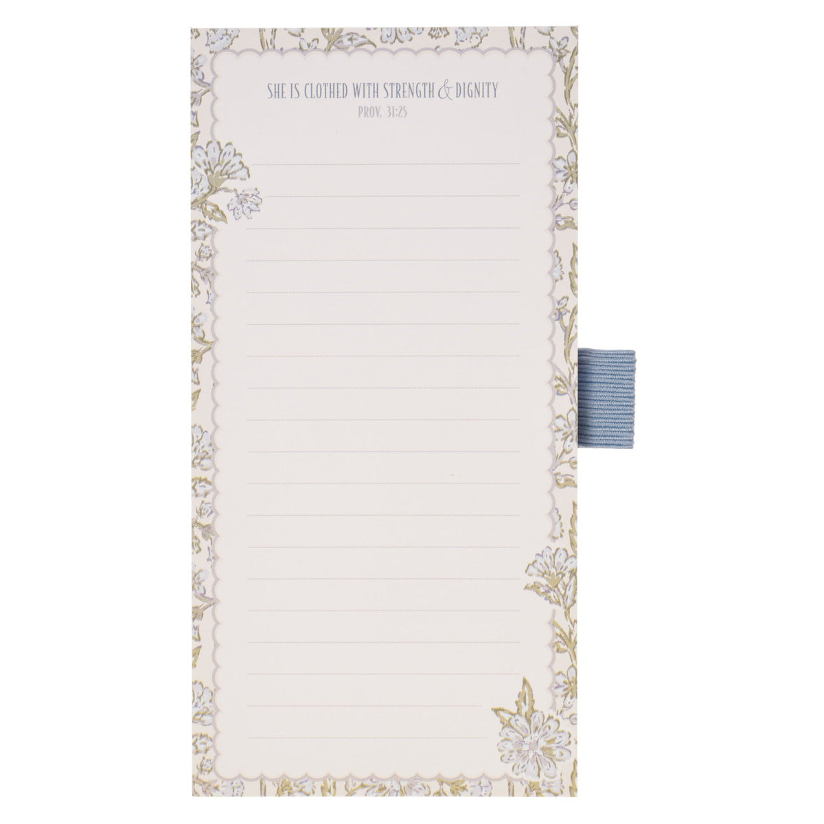 She Is Clothed with Strength and Dignity Magnetic Notepad with Pen