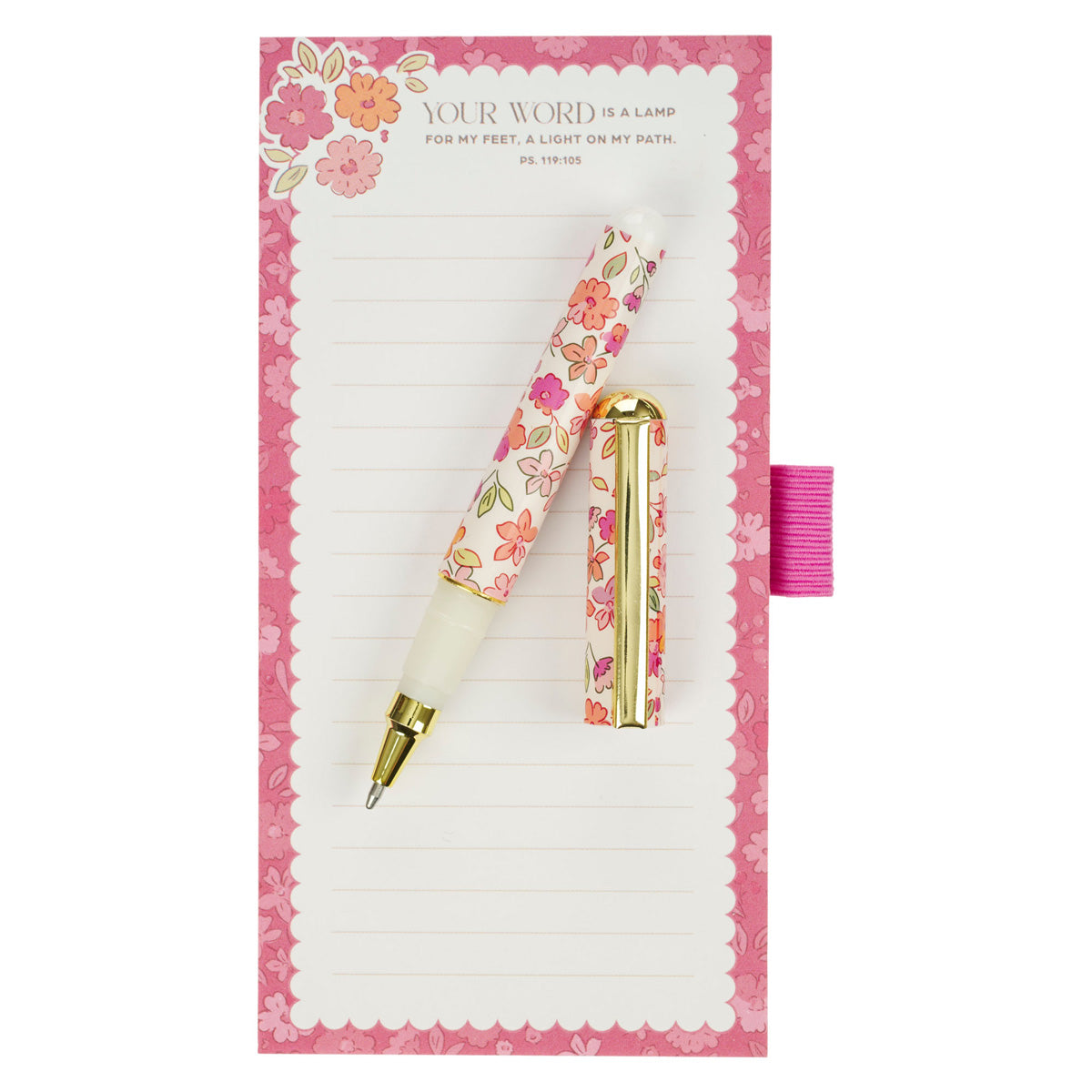 Your Word Is a Lamp for My Feet, a Light on My Path Magnetic Notepad with Pen