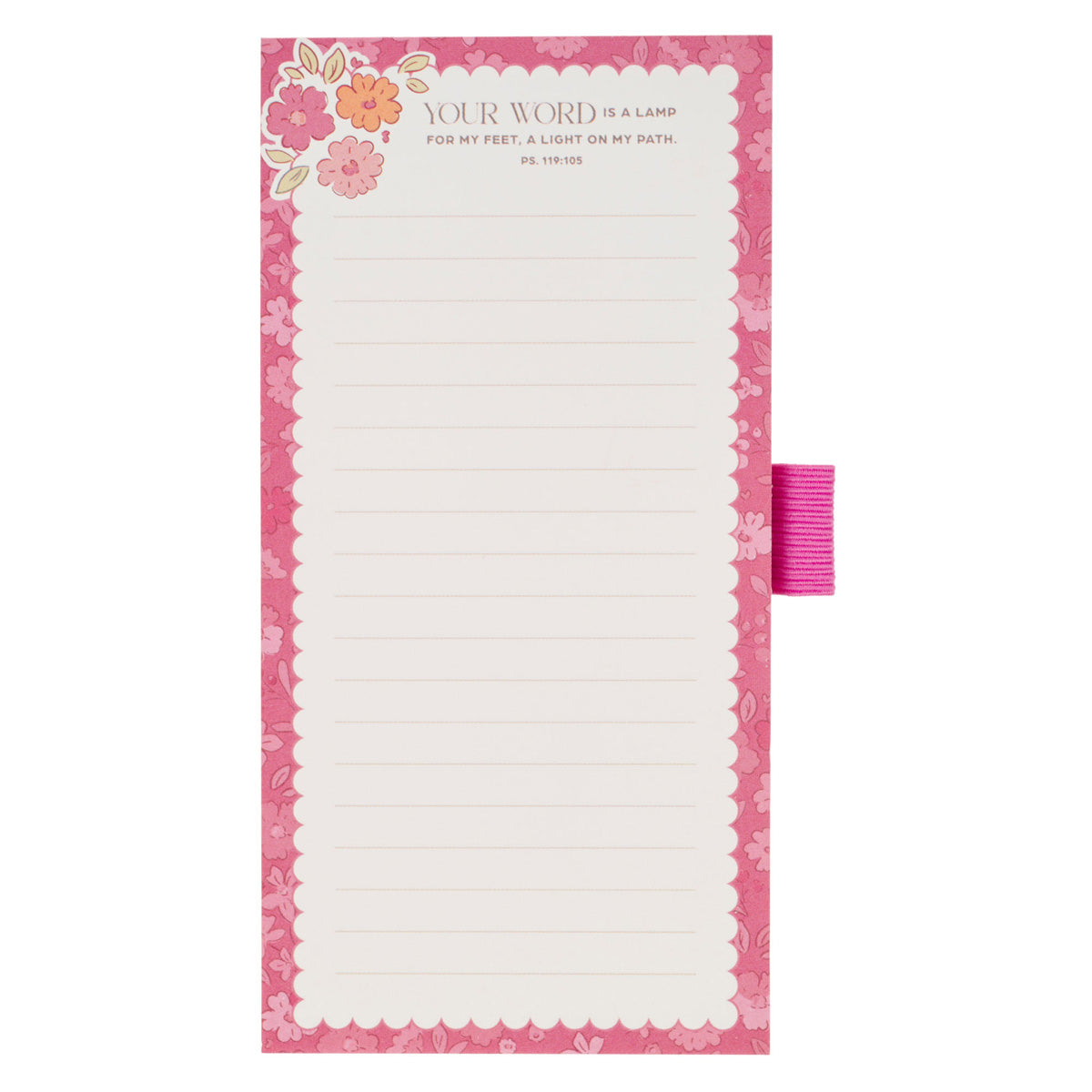 Your Word Is a Lamp for My Feet, a Light on My Path Magnetic Notepad with Pen