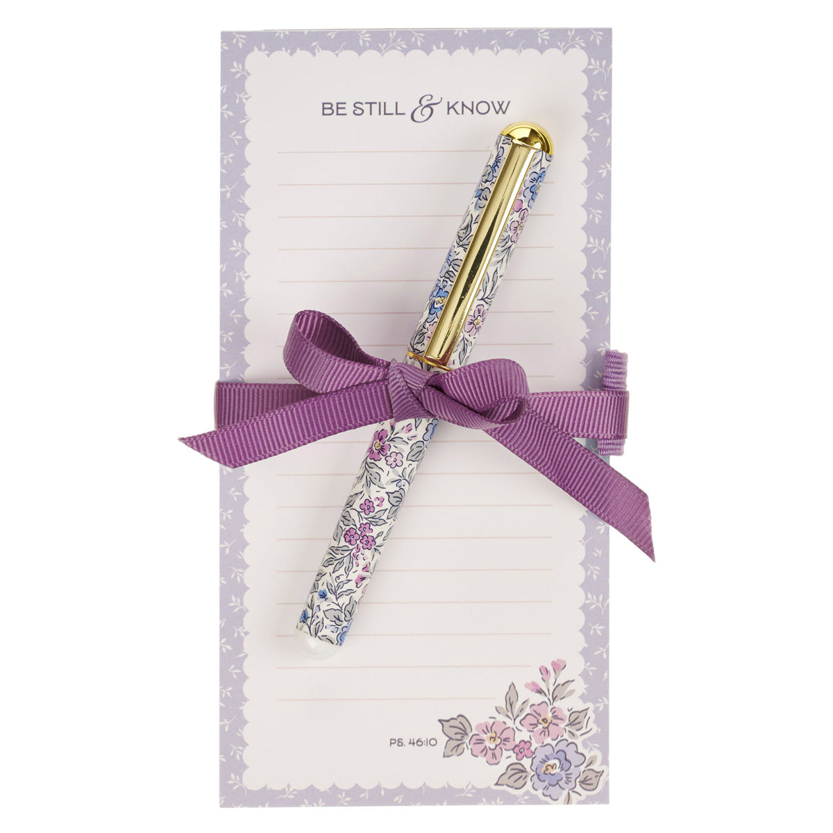 Be Still and Know Magnetic Notepad with Pen