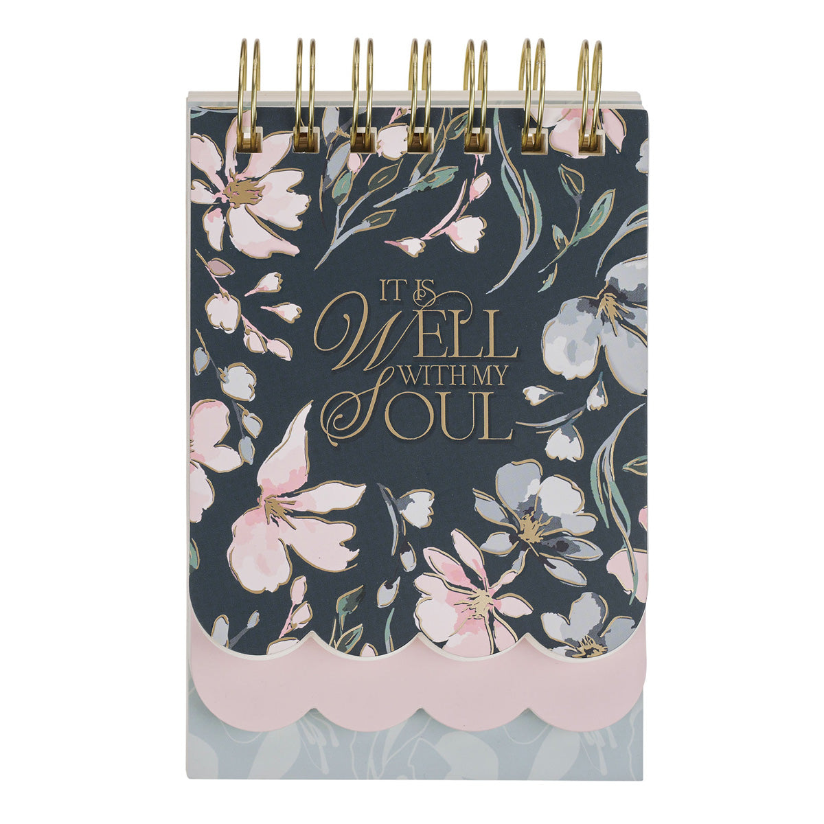It Is Well with My Soul Floral Three-Layer Wirebound Notepad