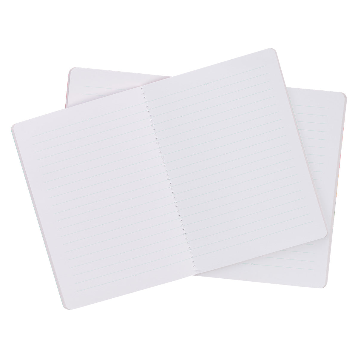 Never Give Up Ever Coral Poppies Two-Piece Notebook Set