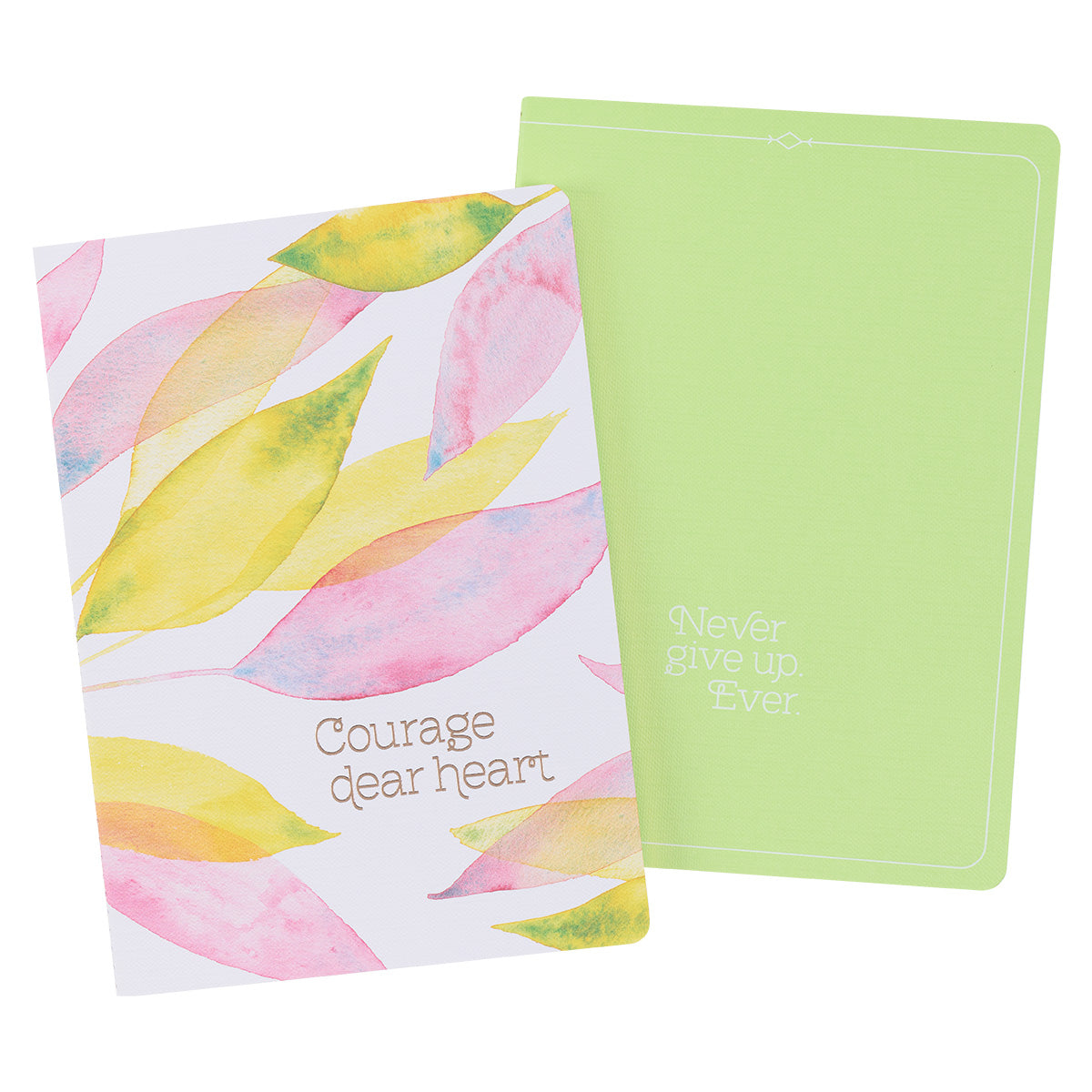 Courage Dear Heart Citrus Leaves Two-Piece Notebook Set