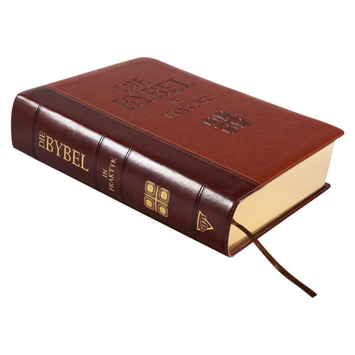 Die Bybel In Praktyk Bruin Kunsleer Bybel Met Duimgrepe