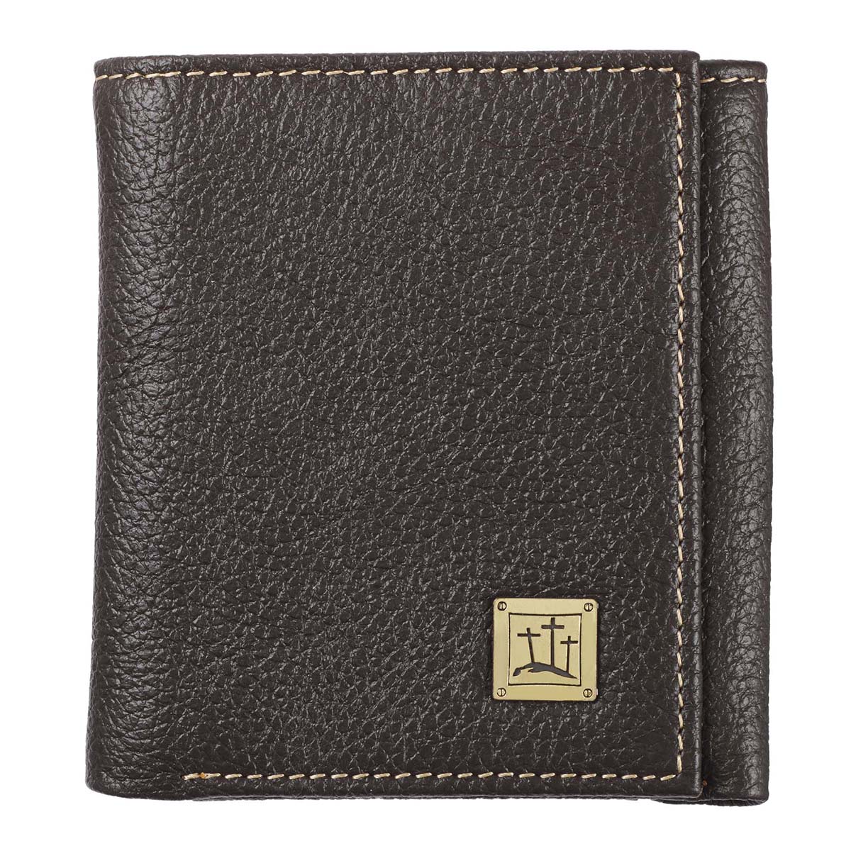 Three Crosses Brown (Genuine Leather Wallet)