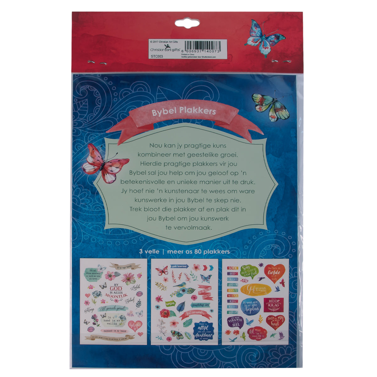 Drie Plakker Bladsye (Set Of 3)(Journaling Stickers)