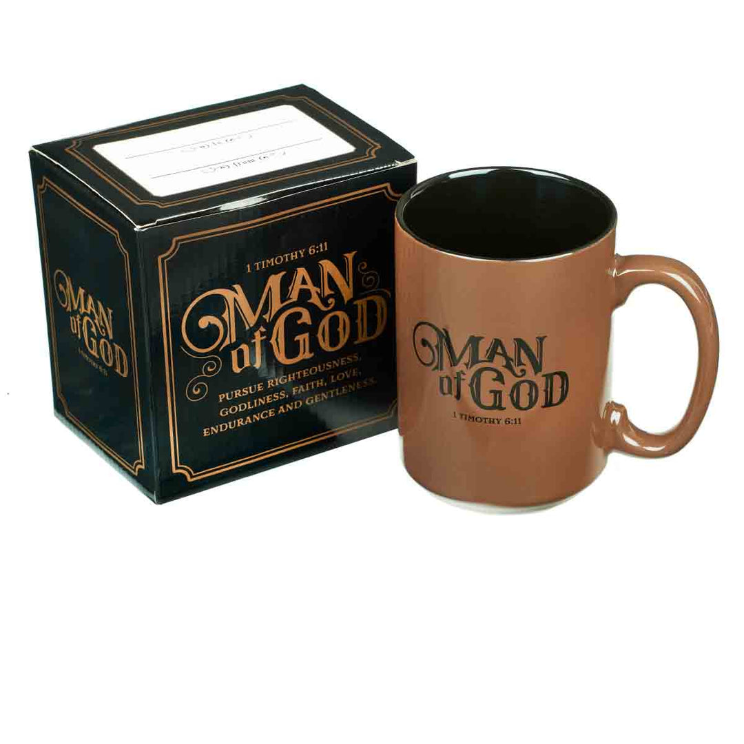 Man Of God Ceramic Mug - 1 Timothy 6:11