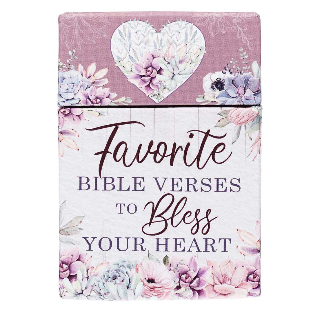 Favorite Bible Verses To Bless The Heart (Boxed Cards)