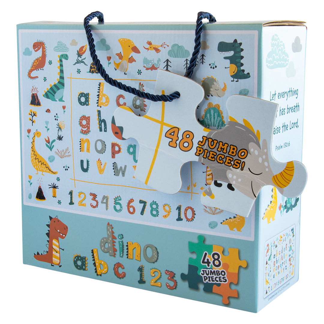 Dino ABC 123 (48 Jumbo Pieces)(Cardboard Puzzle)