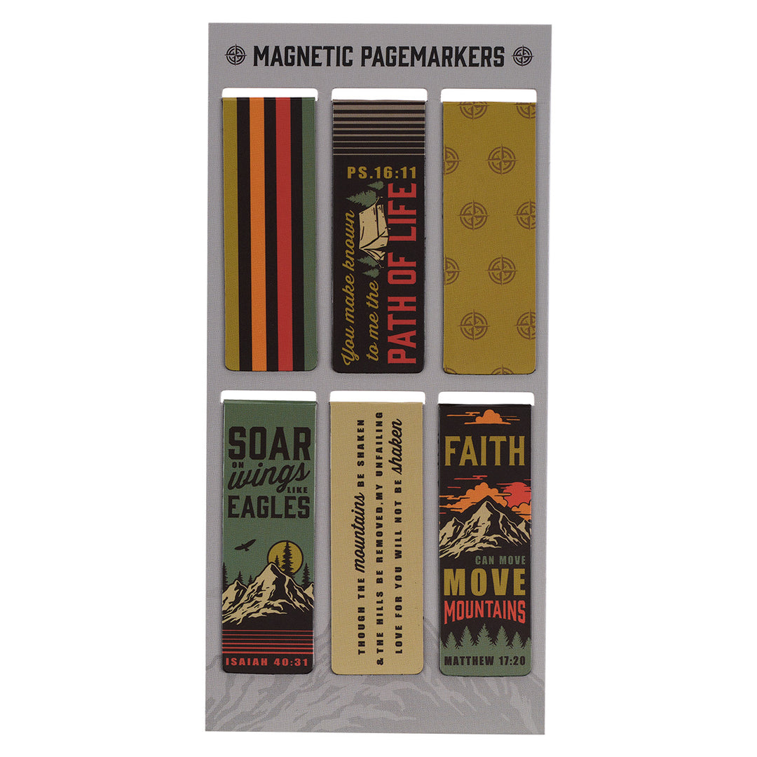 Faith Moves Mountains Magnetic Bookmarks Set Of 6