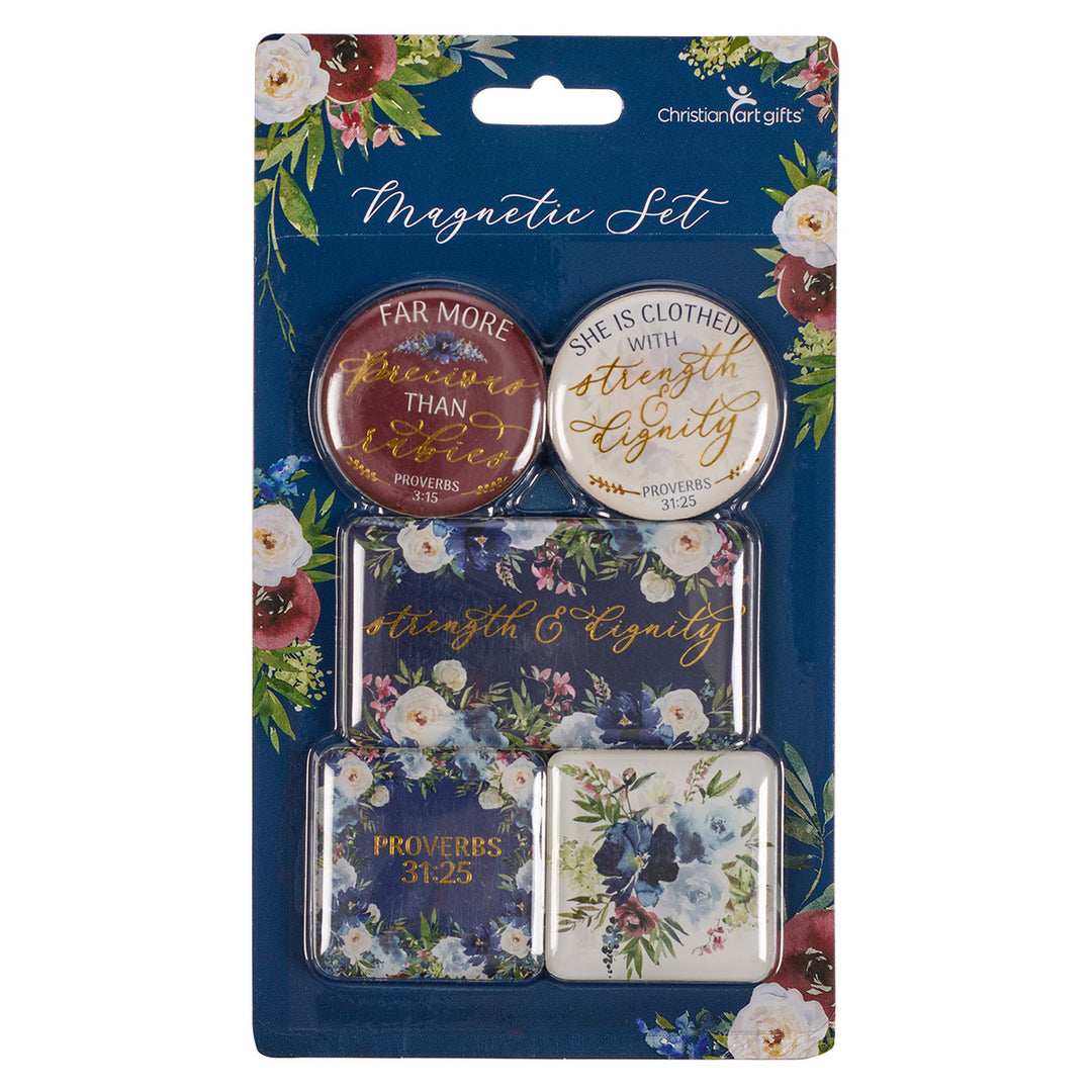 Strength And Dignity (Set Of 5)(Magnet Set)
