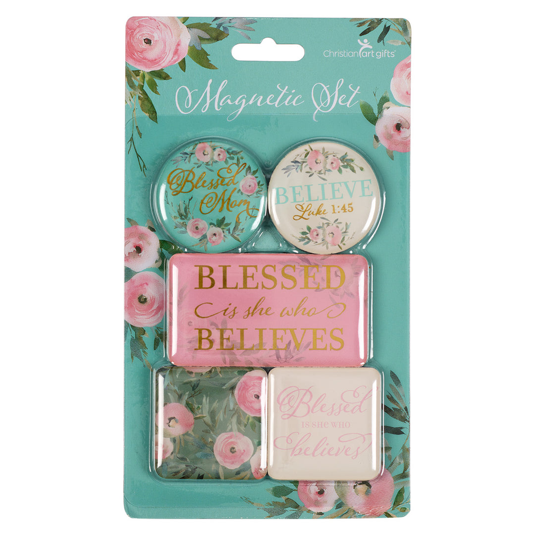 Blessed Is She Who Believes (Set Of 5)(Magnet Set)
