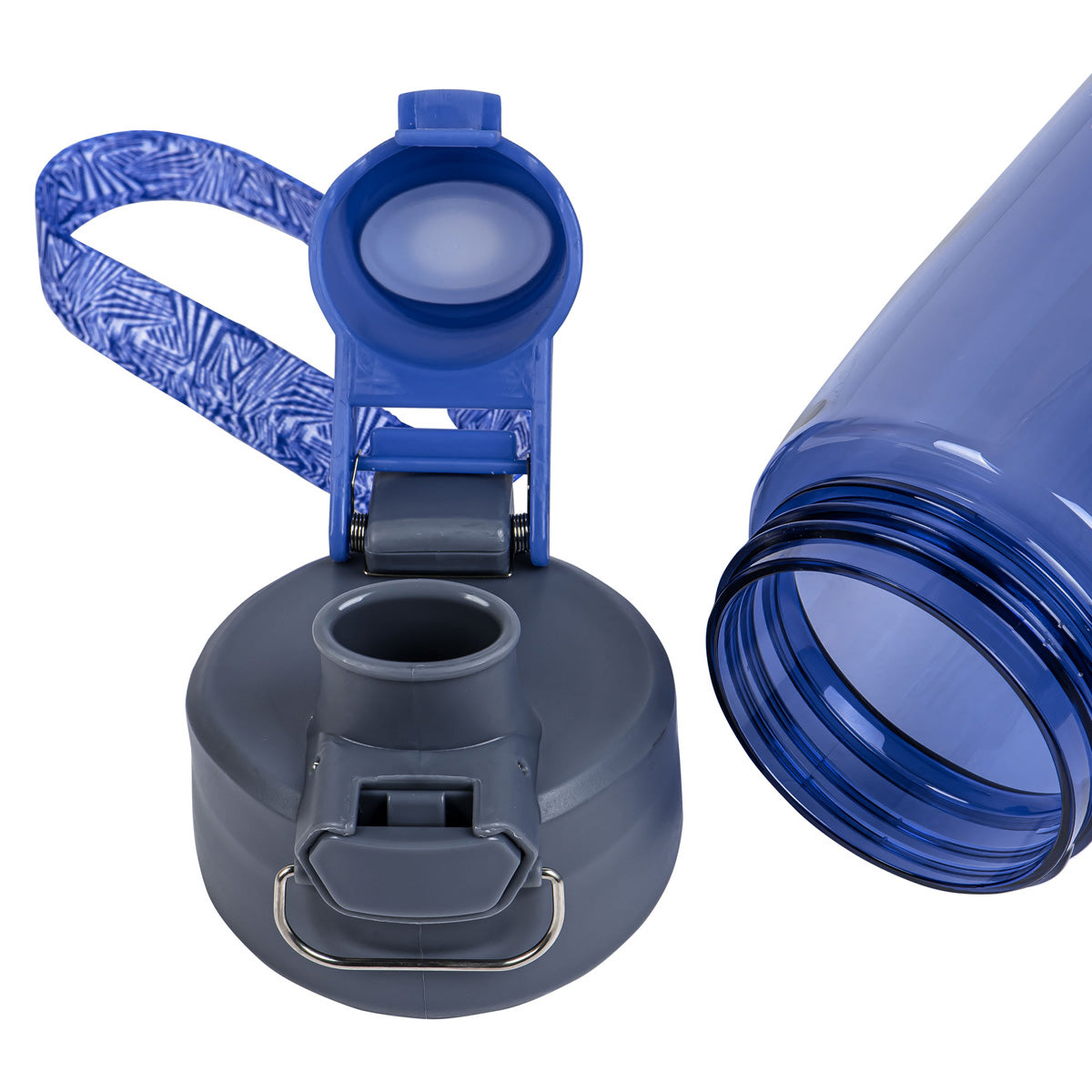 Play Hard, Pray Harder - Never Stop Praying Purple Plastic Water Bottle