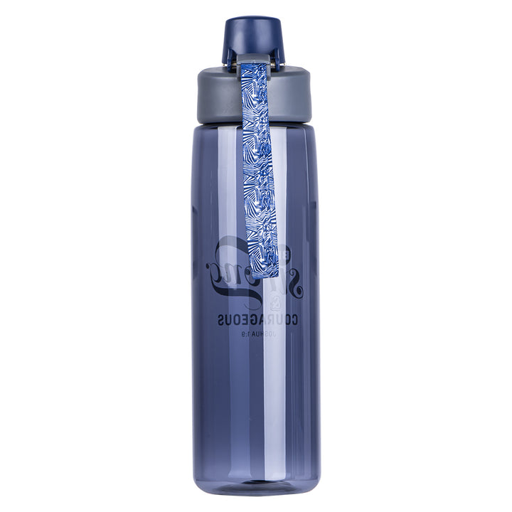 Be Strong And Courageous Plastic Water Bottle - Joshua 1:9