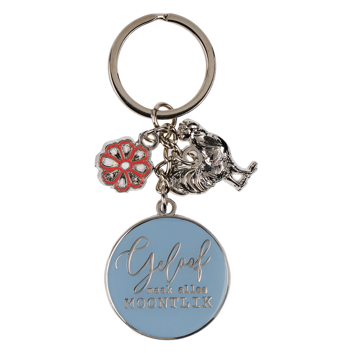 Geloof Maak Alles Moontlik Metal Key Ring